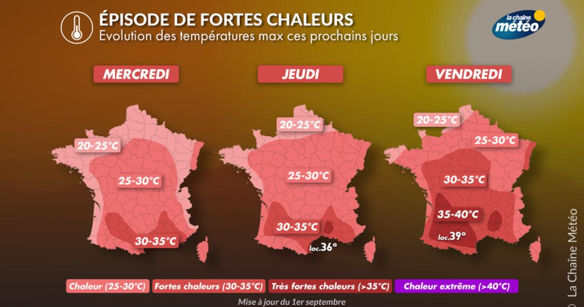 Épisode de chaleur : de fortes disparités entre le nord et le sud en fin de semaine