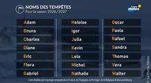 Noms des tempêtes 2026-2027 : Adam, Bruna, Austen… comment sont-ils choisis ?