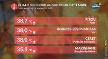Canicule ce samedi, suivi : 39 °C en Roussillon, près de 30 records mensuels de chaleur battus à 14 h
