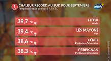Canicule ce samedi, suivi : 40°C en Roussillon, près de 60 records mensuels de chaleur battus à 16 h