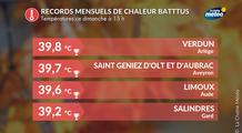 Chaleur intense au sud ce dimanche : déjà 40°C et 100 records battus à 15 h !