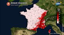 Risque d'orages : l'est et le sud-est concernés à partir de mardi soir