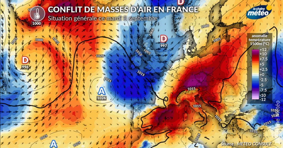 Fin de l'épisode de chaleur : des orages parfois forts entre mardi soir et mercredi