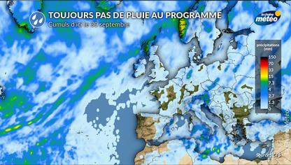 Sécheresse : pas de pluie significative à attendre d'ici la fin du mois
