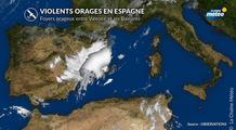 Espagne : violents orages et inondations de Valence à Barcelone