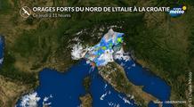 Intempéries en Italie et en Croatie : alertes orange aux orages violents ce jeudi