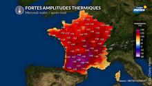 Fortes amplitudes thermiques la semaine prochaine : jusqu'à 20°C d'écart en journée