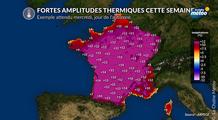 Météo : les villes les plus chaudes et les plus fortes amplitudes thermiques cette semaine