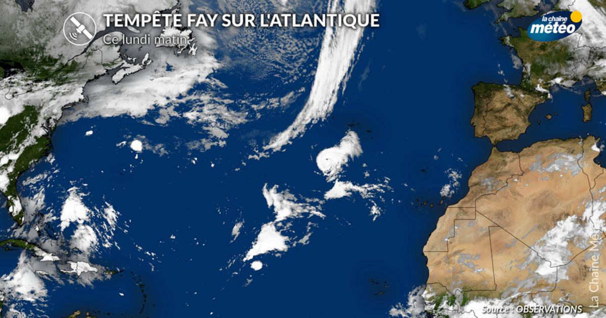 Atlantique : la tempête tropicale Fay évolue au sud des Açores ce lundi