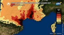 Incendies : risque extrême lundi et mardi dans le Sud-Est avec chaleur et vent fort