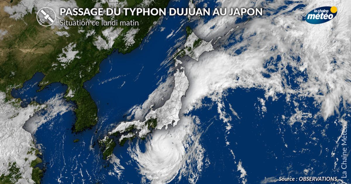 Typhon Dujuan au Japon : pluies diluviennes et inondations ce lundi