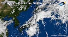 Typhon Dujuan au Japon : pluies diluviennes et inondations ce lundi