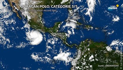 Ouragan Polo : un monstre de catégorie 5 au large du Mexique