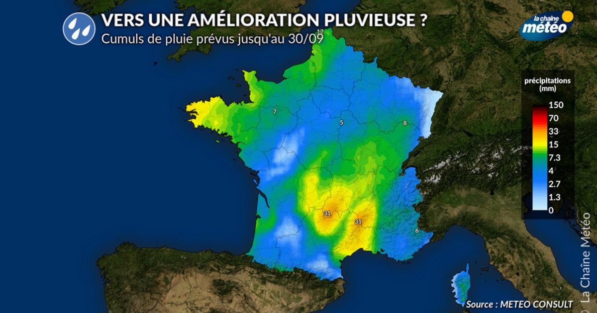 Amélioration pluvieuse la semaine prochaine : quelles régions auront enfin de la pluie ?