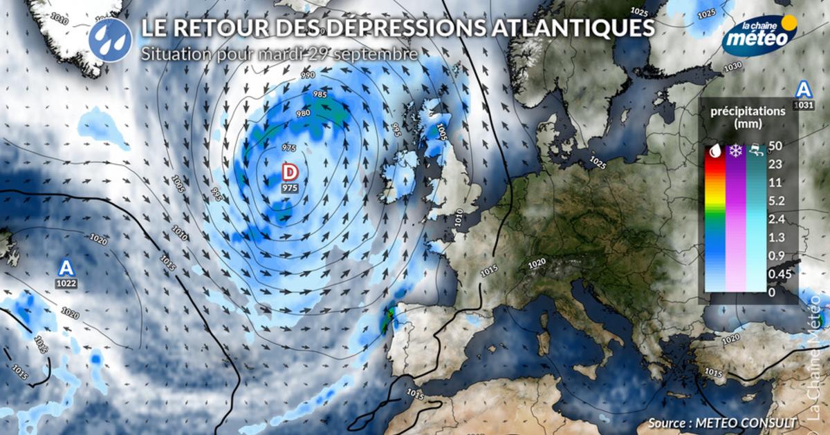 Première grosse dépression de la saison en Atlantique Nord la semaine prochaine : quels impacts en Europe ?