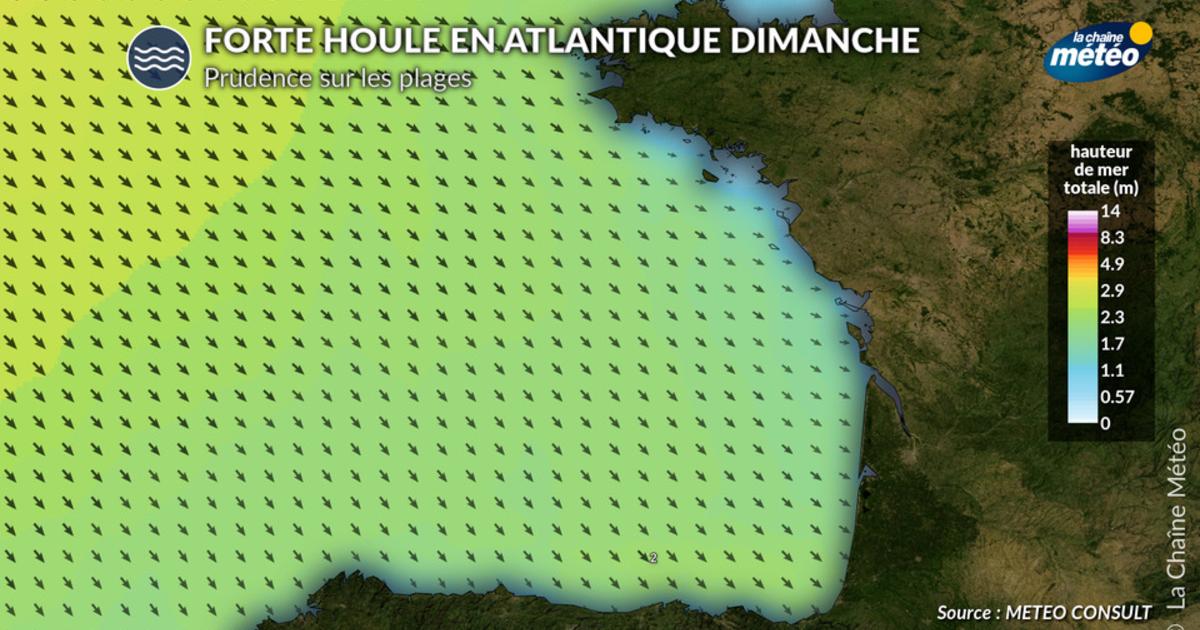 Grandes marées : malgré le soleil, baignade dangereuse dimanche sur l’Atlantique