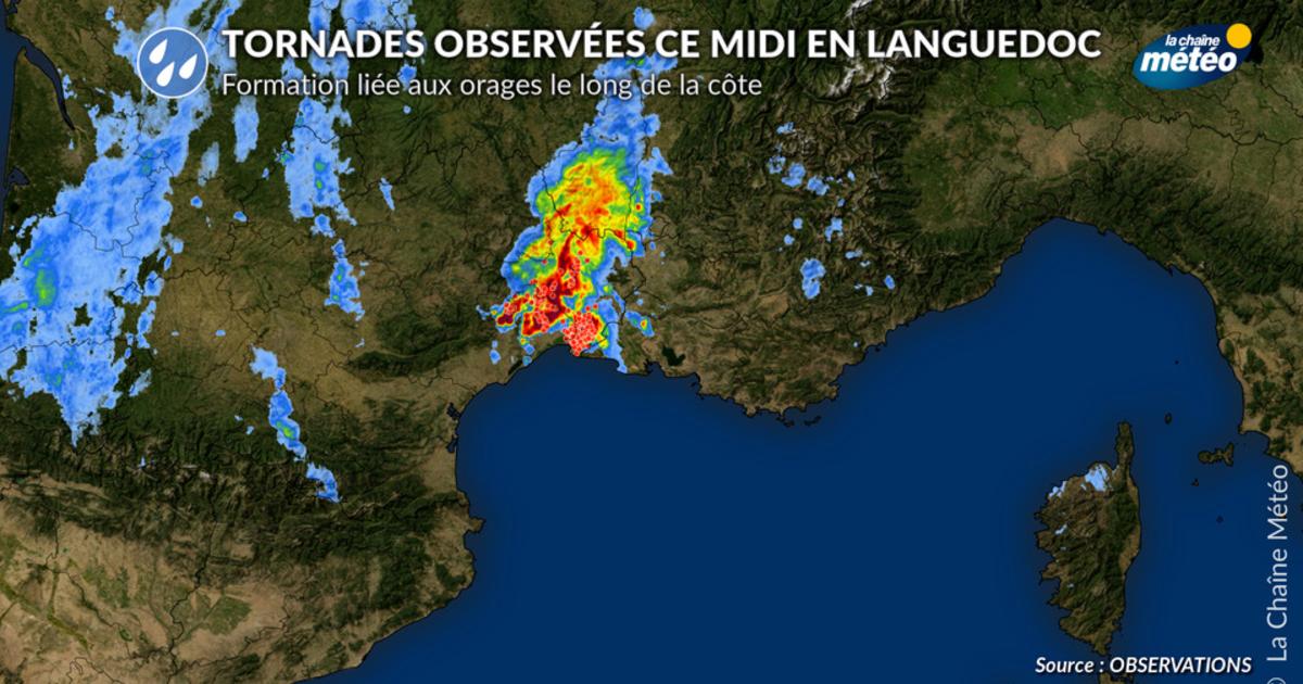 Tornades dans le Gard et l’Hérault : plusieurs phénomènes filmés sous les violents orages