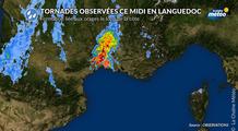 Tornades dans le Gard et l’Hérault : plusieurs phénomènes filmés sous les violents orages