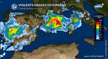 Espagne : alerte rouge aux pluies torrentielles, de nouvelles inondations ce lundi en Catalogne