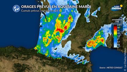 Aquitaine : des orages à surveiller mardi en fin de journée