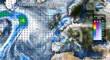 Fortes pluies au sud-est : jusqu’à 150 mm attendus avant une nette baisse des températures
