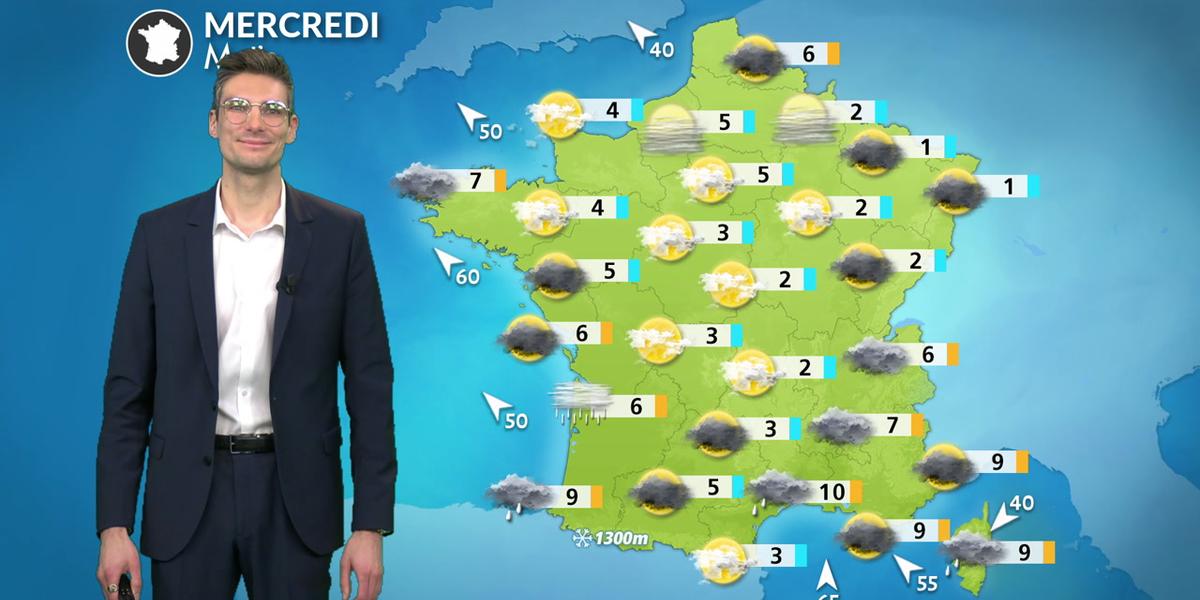 Météo du 1er janvier 2025 : Pluie, Neige et Douceur