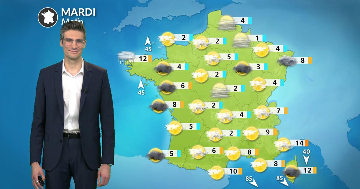 Météo aujourd'hui : gelées matinales, vent fort au sud-est et retour progressif du soleil