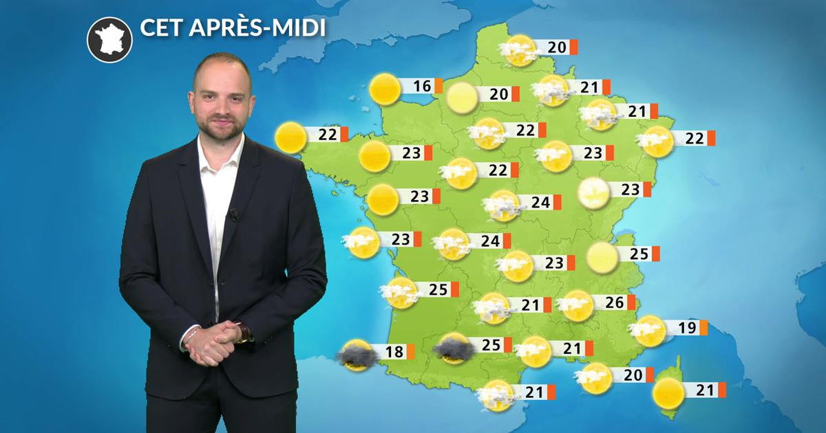 Météo aujourd'hui : un lundi estival, mais attention aux orages cet après-midi au sud