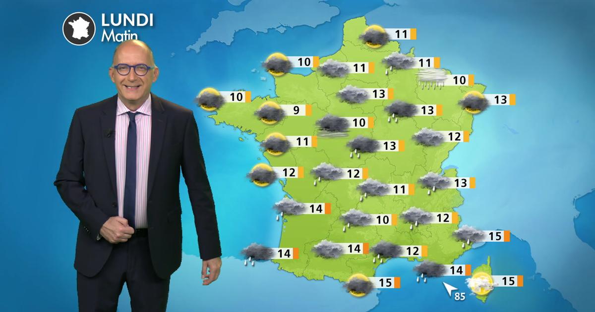 Météo aujourd'hui : mauvais temps pour débuter la semaine ce lundi avec averses, orages et fortes pluies au sud