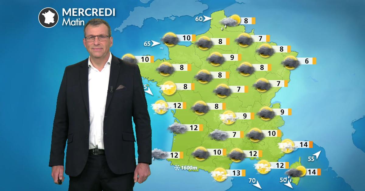 Météo aujourd'hui : nouvelle dégradation pluvieuse et venteuse par le nord